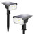 ZJOJO Solar Outdoor Lights, Solar Spot Lights Outdoor 2 Pack 2-in-1 Solar Landscape Spotlights, 3 Modes Cool White IP65 Waterproof Powered Flood Wall Lights for Yard Garden Pathway Patio Driveway