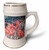 3dRose Red tulip flowers in the rain and wind. Decorative digital... - 22oz Stein Mug (stn-374646-1)