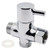 SWZHAI G1/2" Brass Shower Diverter Valve, 3-way Shower Arm Diverter Valve Bathroom Shower System Replacement Part for Handheld Shower Head and Fixed Spray Head(Chrome, 1 Pack)