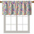 Fanjanmey Nature Theme Window Curtain Valance Rod Pocket,Geometric Pattern Privacy Decorative Rod Pocket Short Winow Valance Curtains,Purple Yellow,52 x 18 in