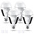 4 Pcs Emergency Solar Rechargeable Light Bulbs 12W Solar Light Bulbs 6500K Portable LED Solar Emergency Light Bulb Battery Backup Light Bulb for Home Power Outage or Power Failure, Outdoor Camping