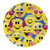 Zak Designs EJNF-0352 Emojination Kid's Plates, 10.0", Emojis