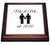 3dRose Mr. and Mr. with Two Men est 2020 on White Background. - Trivets (trv_336963_1)