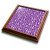 3dRose Anne Marie Baugh - Patterns - Purple and White Chess Pieces Pattern - Trivets (trv_347157_1)