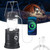 Askyli Camping Lantern Solar Rechargeable, 4200mAh Solar Powered Lanterns for Power Outages, Collapsible & Portable Flashlight Lantern Phone Charger for Camp, Hiking, Hurricane, Emergency & Home -1PCS