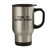 Molandra Products Time To Wine Down - 14oz Stainless Steel Travel Mug, Silver