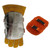 Watris Veiyi Hand Heat Shield, Welding Hand Pad, Split Cowhide Leather Aluminized Back Welding Gloves for Industrial Boiler Cutting