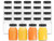 10 Pcs 5 oz Plastic Juice Bottl, Reusable Transparent Bulk Beverage Container With Black Lid, Suitable For Juice, Milk And Other Beverages
