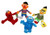 Sesame. Street Plush Toys : Elmo-Ernie-Bert-Cookie Monster,Official Licensed (Pack of 4 ( Elmo-Ernie-Bert-Cookie Monster))