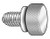 Thumb Screw, Knurled, 6-32 x 1/4" L, pk 5