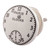 Indian Shelf 2 Pieces Farmhouse Knobs | Paris Clocks Flat Kids Cabinet Knobs | Cute Knobs for Dresser Drawers White | Dresser Door Knobs Ceramic | Kitchen Pulls and Knobs | Cabinet Drawer Pulls