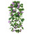 2 Pcs Artificial Vines 15Feet Silk Flower Garland for Outdoors Purple Morning Glory Vine Artificial Flowers Hanging Plants Garland Fake Green Plant for Wall Fence Indoor Wedding Banquet Decor