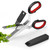 Herb Scissors - VIBIRIT Stainless Steel 5 Blade Kitchen Scissors Herb Cutter with Safety Cover and Cleaning Comb for Chopping Basil,Chive,Parsley,Vegetables,Salad(Black)