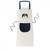 DIYthinker Pinto Black and White Animal Apron Adjustable Bib Cotton Linen BBQ Kitchen Pocket Pinafore