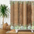Yeele Rustic Shower Curtain, 72x74IN Spring Leaf Shower Curtains Wooden Floor Farmhouse Shower Curtain Easter Shower Curtains with Hooks Waterproof Fabric Decor