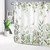 EOBTAIN Sage Green Eucalyptus Shower Curtain for Bathroom Green Leaf and Pink Butterfly on White Fabric Shower Curtain with 12 Hooks Spring Botanical Bathroom Curtains Shower Set 72x72 Inch