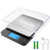 Upgraded Large Size Food Scale for Food Ounces and Grams, YONCON Kitchen Scales Digital Weight for Cooking, Baking, 10kg by 1g High Accurate Gram Scale with 2 Tray, Tare Function, LCD Display