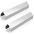 2 Pcs Stainless Steel Deep Fryer Joining Strip 20 Gauge Thickness Deep Fryer Joint Adapter Connector Curved Deep Fryer Parts (23 3/8"L x 2 3/8"W x 2 1/4"H)