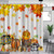 APROPHIC Fall Shower Curtain for Bathroom Autumn Farmhouse Home Bathtubs Decor Maple Leaves Thanksgiving Pumpkin Washable Durable Fabric Shower Curtain with Hooks 72''x72''