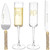 ROXBURGH Wedding Cake Knife and Server Set, Wedding Champagne Flutes, Gold Bride and Groom Champagne Flutes Toasting Glasses Engraved Mr and Mrs, Cake Cutting Set for Wedding Engagement Gifts