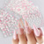 30 Sheets Flower Nail Art Stickers Pink White Nail Designs Nail Decals 3D Self Adhesive Nail Stickers Nail Art Supplies Pink Flower White Flower Nail Stickers for Nail Decorations Manicure Tips Charms