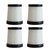 SaferCCTV HEPA Filter Replacement Compatiable with Fabuletta FSV001, FSV101 Girnoor G160/G165 Afoddon A300 Cordless Stick Vacuum Cleaners Series, 4 Pack