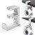 PC Gaming Headset Headphone Hook Holder Hanger Mount,Headphones Stand with Adjustable & Rotating Arm Clamp,Under Desk Design,Universal Fit,Built in Cable Clip Organizer Silver EURPMASK