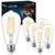 Vicsoon LED Edison Bulbs 60 Watt Equivalent, E26 Vintage Light Bulbs 6W, 4000K Natural Daylight White, ST58 LED Filament Bulb Medium Base, 800 Lumens, CRI 85+, Non-dimmable, 6 Pack