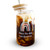 Have The Day You Deserve Iced Coffee Glass Cup with Bamboo Lid and Straw | 16oz Rainbow Beer Can Glass with Lids and Straw | Can Shaped Glass Soda Can Cup | Glass Tumbler with Bamboo Lid and Straw
