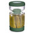 WhiteRhino Glass Pickle Jar,34oz Olive Hourglass Jar with Strainer, Airtight Glass Jar Hourglass Pickle Juice Separator Jar for Olives,Pickle Flip Jar Ideal for Pickle, Olive and Jalapenos