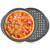 Senhuok Pizza Pan 2 Pack Round Pizza Board Carbon Steel Pizza Baking Pan Non-Stick Cake Pizza Crisper Server Tray Stand Pizza Stones Tools for Home Kitchen Oven Restaurant Bakeware Pizza Pan Sets