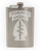 US Army - Special Forces Airborne SSI Patch Etched 8oz Stainless Steel Flask