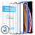TETHYS Glass Screen Protector Designed for iPhone Xs & iPhone X [3-Pack] [Edge to Edge Coverage] Full Protection Durable Tempered Glass for Apple iPhone Xs & X [Guidance Frame Included] (Pack of 3)