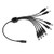 ZOSI 1 Female 2.1mm to 8 Male 2.1mm Plugs DC Power Y Splitter Adapter Cable for CCTV Security Camera