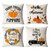 Set of 4 Fall Pillow Covers 18x18 Inch Fall Thanksgiving Pumpkins Decor Throw Pillows Covers Autumn Leaves Decorative Home Outdoor Sofa Couch Pillow Cases for Fall Theme Decorations (18 by 18)