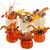 winemana Thanksgiving Decorations Set of 6 Artificial Pumpkin Berry Acorn Pine Cone Vegetables for Harvest Fall Tabletop Home Kitchen Party