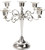 YOUEON 5 Arm Candelabra, Silver Candle Holder, 10.4 Inch Tall Candle Stick Candle Holder for 1 Inch Diameter Pillar Candles, Centerpiece for Wedding, Church, Dining, Table, Fireplace, Home Decor