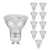 DEWENWILS 10-Pack GU10 LED Bulb Dimmable, 3000K Warm White Track Light Bulbs, 5W(50W Halogen Equivalent) LED Bulbs for Spotlight, Range Hood, 400LM, UL Listed