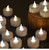Eloer Battery Tea Lights LED Tea Lights Realistic and Bright Flickering Holiday Gift Operated Flameless LED Tea Light for Seasonal & Festival Celebration Lamp Battery Powered (24pack Warm White)