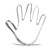 Keewah 4.8 inch Hand Cookie Cutter - Stainless Steel