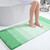 OLANLY Luxury Bathroom Rug Mat 47x20, Extra Soft and Absorbent Microfiber Bath Rugs, Non-Slip Plush Shaggy Bath Carpet Runner, Machine Wash Dry, Bath Mats for Bathroom Floor, Tub and Shower, Green