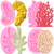 ZiXiang Sea Coral Silicone Molds Seaweed Fondant Mold For Chocolate Candy Cake Decoration Cupcake Topper Polymer Clay Gum Paste Set Of 4