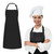 Adjustable Bib Aprons for women bulk aprons for restaurant kitchen apron chef apron kitchen bib aprons for men Unisex Aprons for Kitchen Crafting BBQ Drawing Black