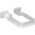 GENOVA Products TV363168 WHT Vinyl DNSPT Bracket