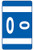 Smead AlphaZ ACCS Color-Coded Alphabetic Label, O, Dark Blue, 100 labels per Pack (67185)