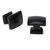 goldenwarm Black Cabinet Knobs 6 Pack Matte Black Cabinet Knobs Square Black Drawer Knobs Black Knobs for Drawer Solid Zinc Black Cabinet Hardware for Kitchen