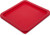 Carlisle 1074105 Storplus Square Container Lid, 6-8 Quart, Red