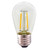 NIOSTA 15 Pack S14 LED Replacement Light Bulbs for Outdoor String Lights, 2700K Warm White Lighting and E26 Base, 1W LED Filament and Clear Shatterproof Plastic Bulb