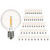 SUNTHIN 50 Pack G40 LED Bulbs, 1W LED Bulbs with E12 Base, 5 Watt Incandescent Bulbs Equivalent, Warm White 2700K, Replacement Bulbs for Globe String Lights, Indoor & Outdoor Use