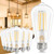 winshine Edison E26 LED Bulb 60 Watt Equivalent 3000K Soft Warm White, 6W Vintage Light Bulb, Antique ST58 Type A Clear Light Bulbs,CRI85+, E26 Base, Filament & Glass,700LM Non-dimmable 6 Pack